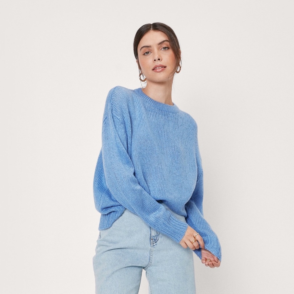 NWT Nasty Gal Boyfriend Soft Knit Long Sleeve Sweater